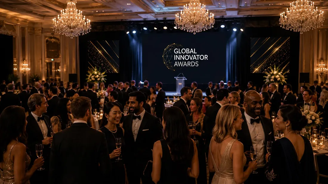 Global Innovator Awards evening in a London ballroom